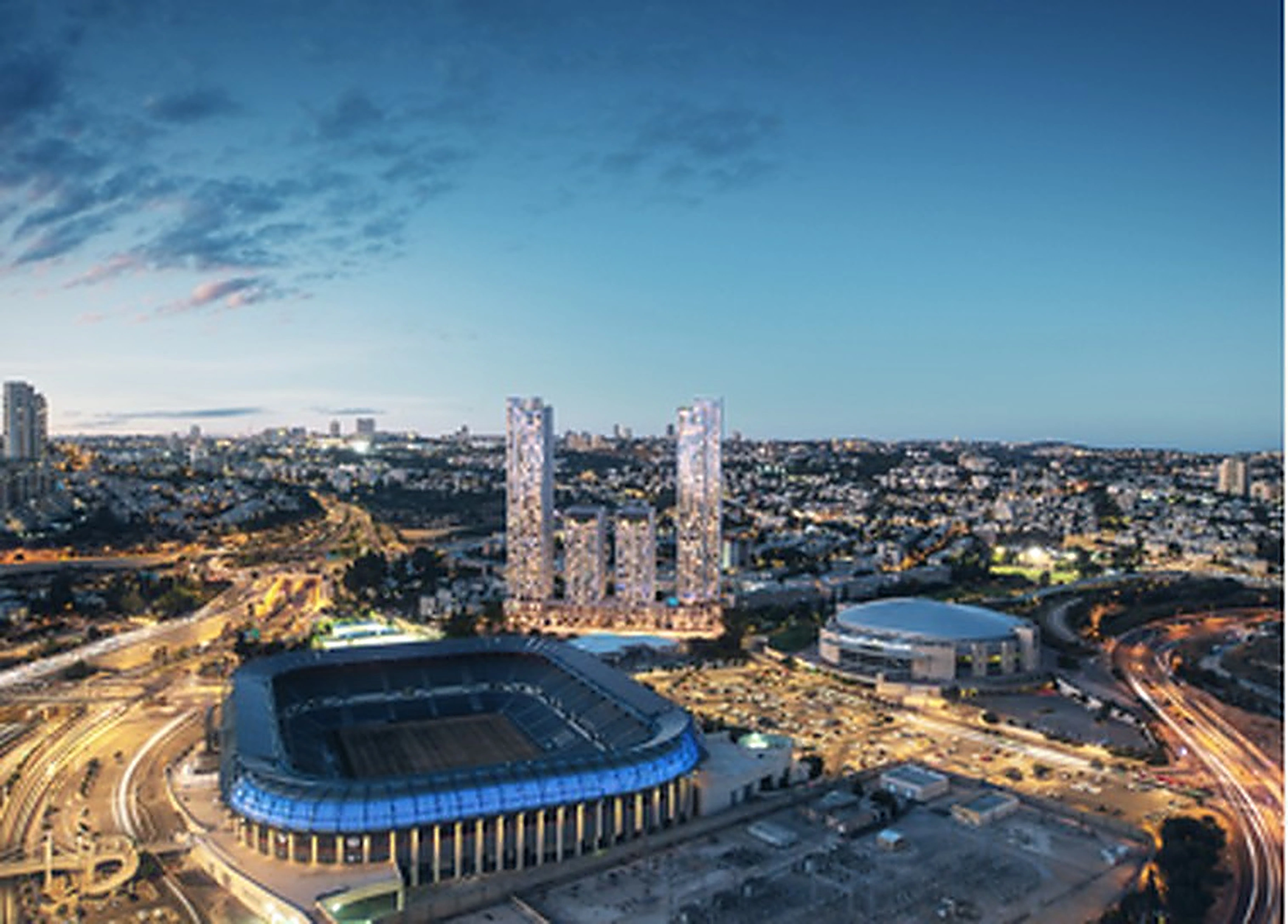 MYS Architects project in the Tel Aviv skyline