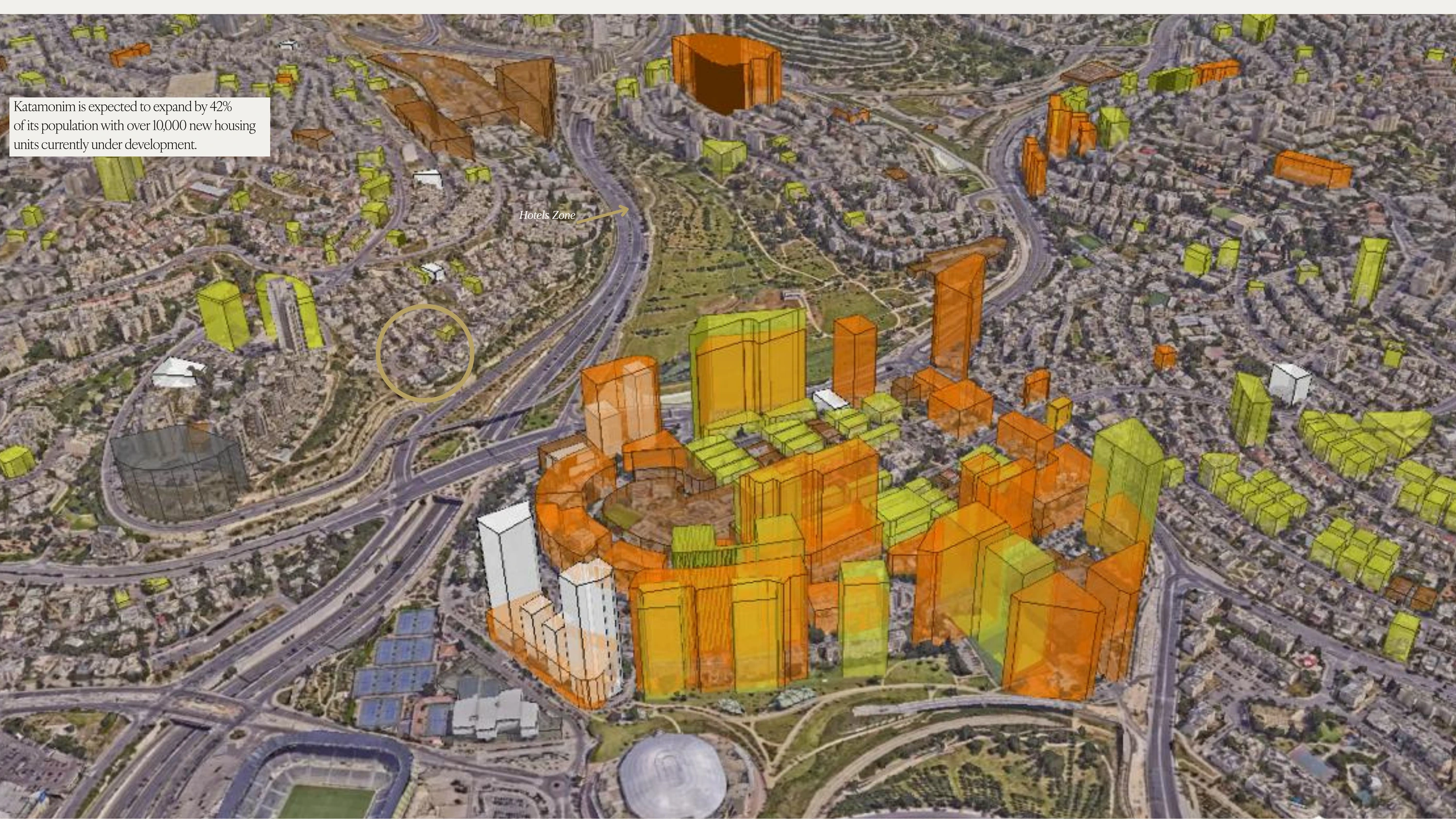 Massing study of the approved developments around the MATOBU site
