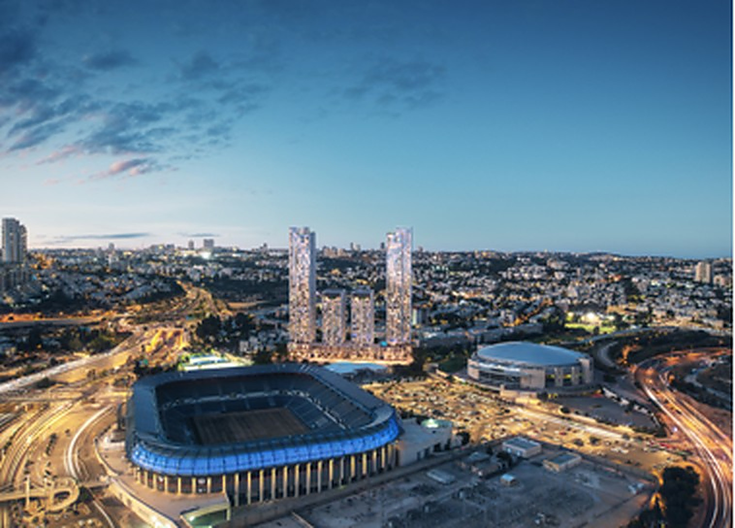 MYS Architects project in the Tel Aviv skyline