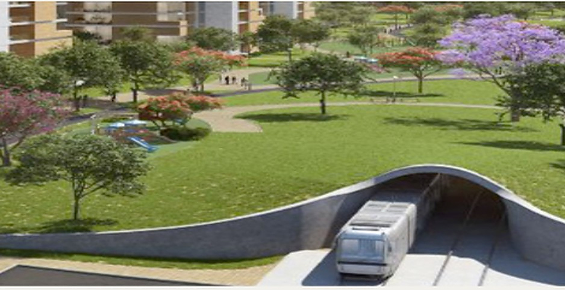 Rendering of new neighborhood park