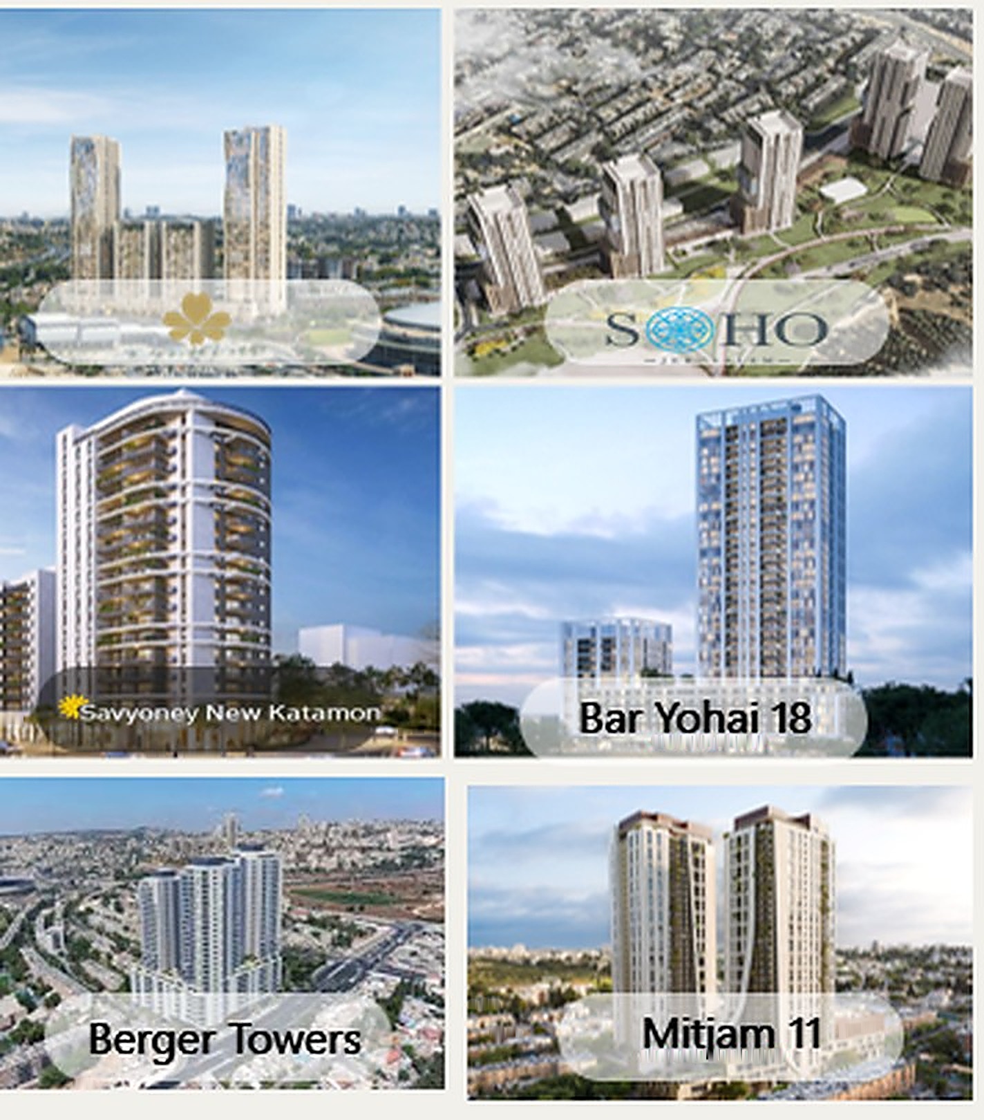 Renderings of neighboring approved developments